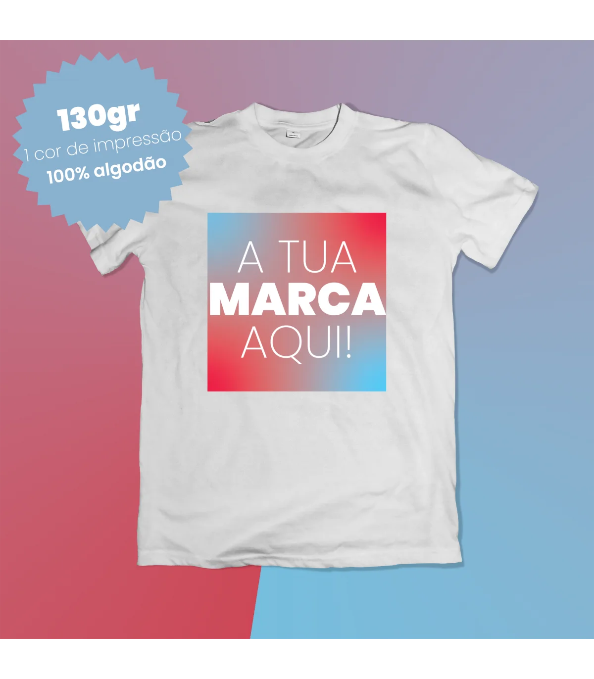 Packs Promocionais 100 t-shirts personalizadas brancas baratas