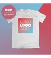 100 t-shirts personalizadas brancas premium