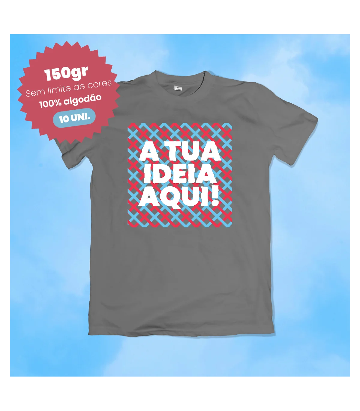 Packs Promocionais 10 t-shirts personalizadas básicas