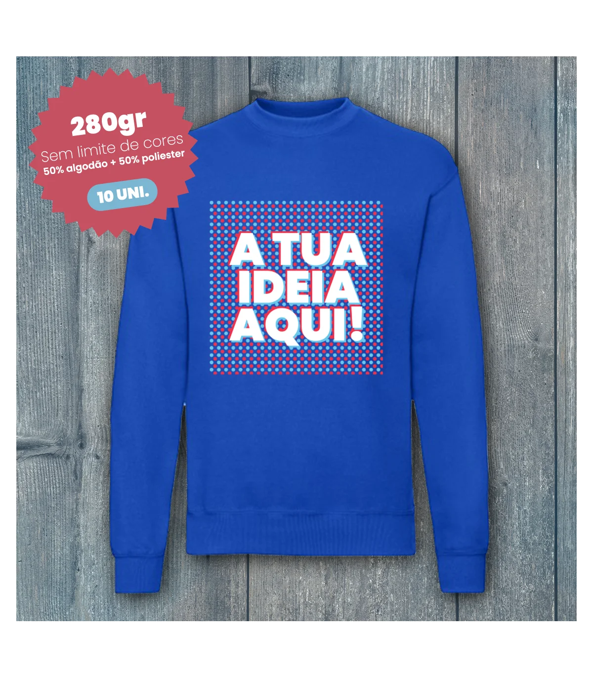 Packs Promocionais 10 camisolas personalizadas baratas