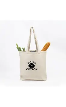 Saco em canvas, com bolso interior - Canvashop