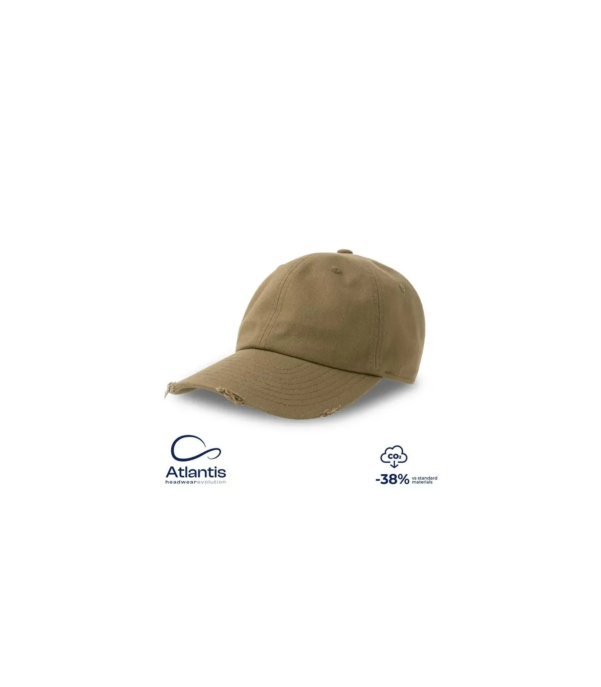 Atlantis Atlantis Boné Atlantis Dad Hat Destroyed-S