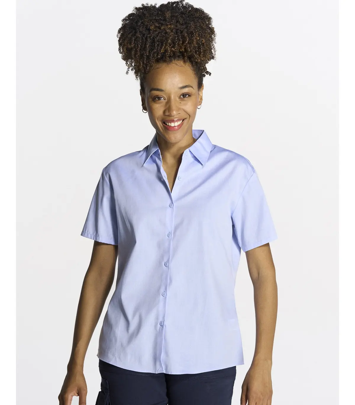 JHK JHK JHK LADY CASUAL & BUSINESS SS OXFORD SHIRT